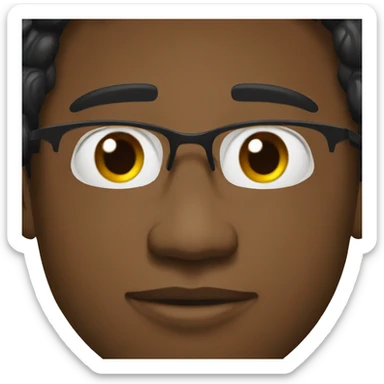 Black young economist  sticker