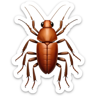 Cockroach shrugging sticker