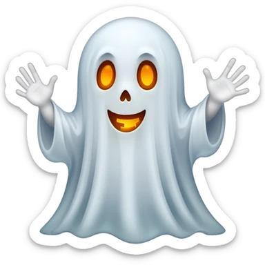 ghost halloween sticker