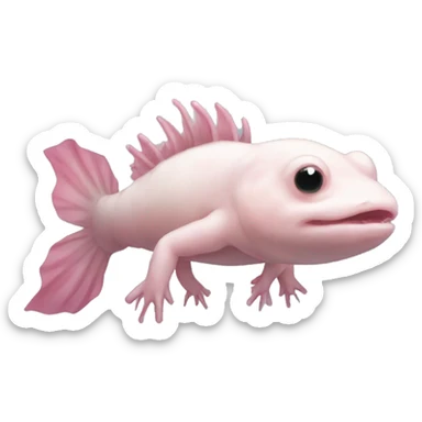 An axolotl sticker