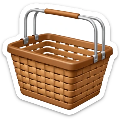 empty shopping basket sticker
