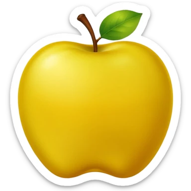 yellow apple golden delicious  sticker