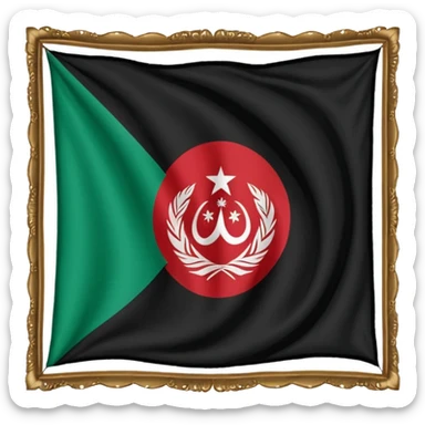 can you make the new afghanistan flag the taliban one sticker