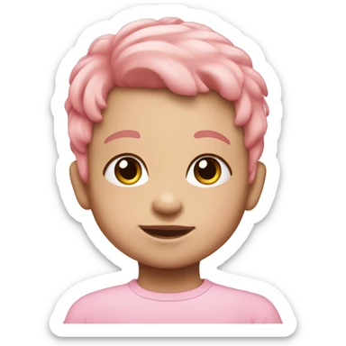 Baby pink bi sticker