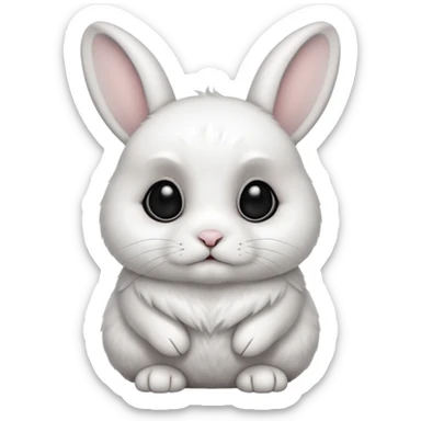 Dwarf Hotot rabbit sticker