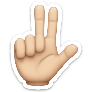 left finger with TY sticker