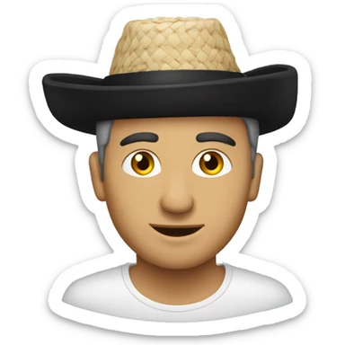 man wearing the albanian plis tradituonal hat sticker