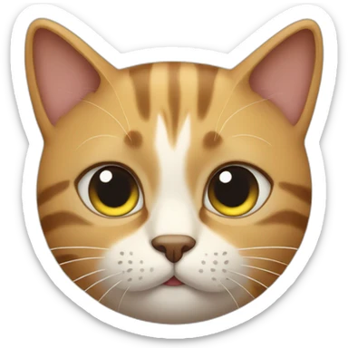 cat side eyes sticker