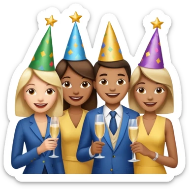 By celebrating festivals and fairs, we learn to share, help, and enjoy with family and friends sticker