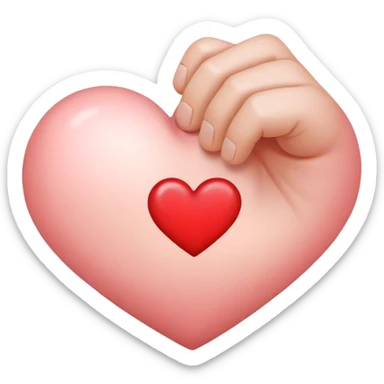 Heart with thumb Korean style sticker