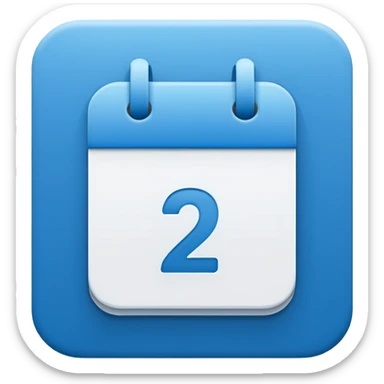 January 12 calendar icon sticker