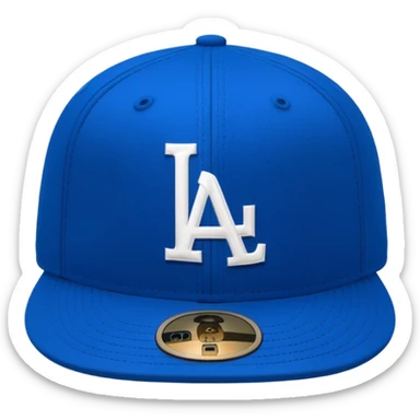 Blue LA Dodgers Hat  sticker