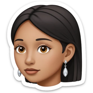 hipster earring sticker