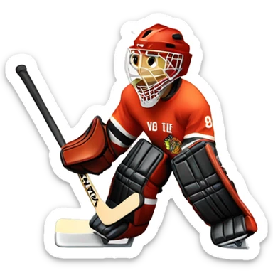 Hockey goalie sticker