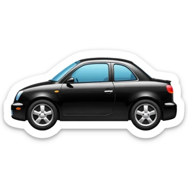 grosse voiture noire sticker