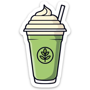 ice matcha latte sticker