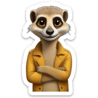richard gere as a meerkat sticker