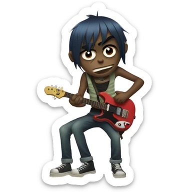 Gorillaz band emoji sticker