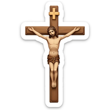 crucifix sticker