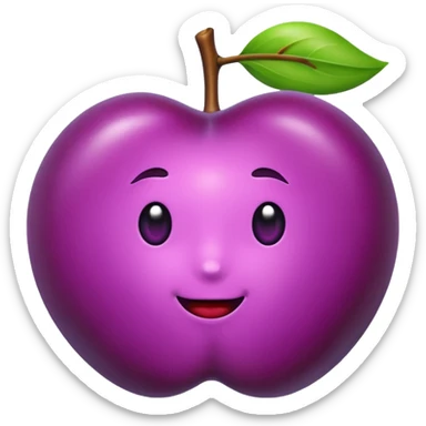 single plum sticker