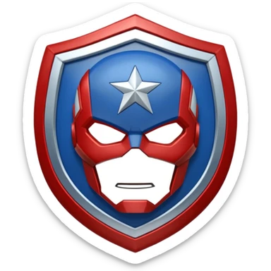 hazme un emojis del escudo del capitán América sticker