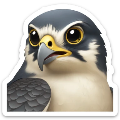 peregrine falcon smiling fast sticker