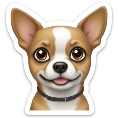 Chiwawa mostly black a little white sticker