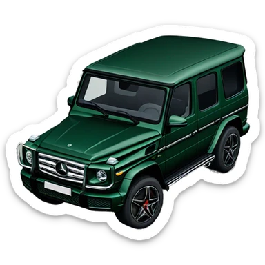 Dark green Mercedes g wagon sticker