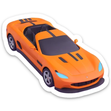 sports car with Miami vibe inspired by GTA 6 sticker