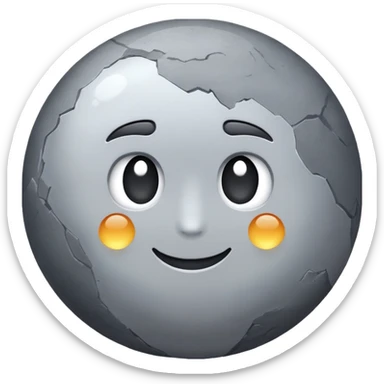 Mercury is a round planet sticker