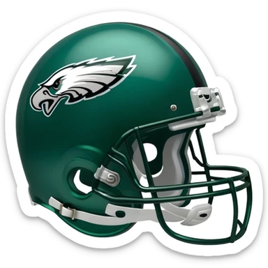 Philadelphia Eagles football helmet emoji sticker