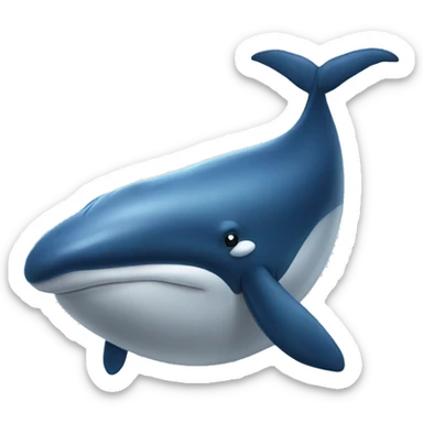 Whale sticker