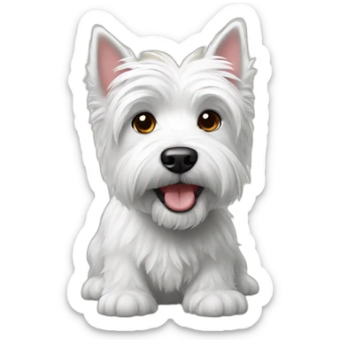 westie dog sticker