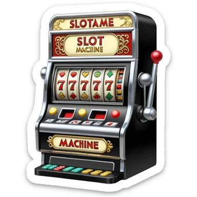 Slot machine, las vegas sticker