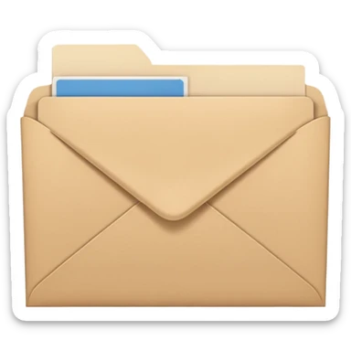 carpeta sobres sticker