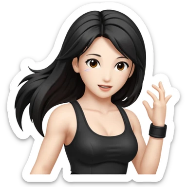 Final fantasy 7 Tifa dance  sticker