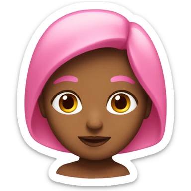 Un emoji très cute et de couleur rose sticker