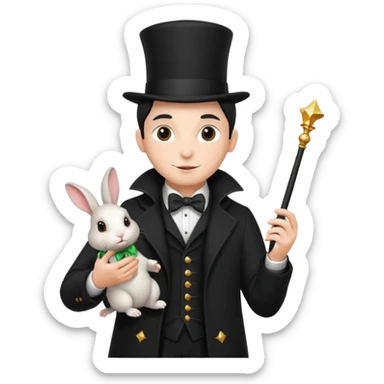 magician and pet sticker