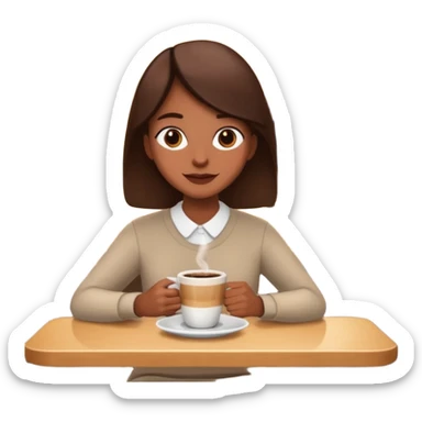 brunch coffee shop sticker