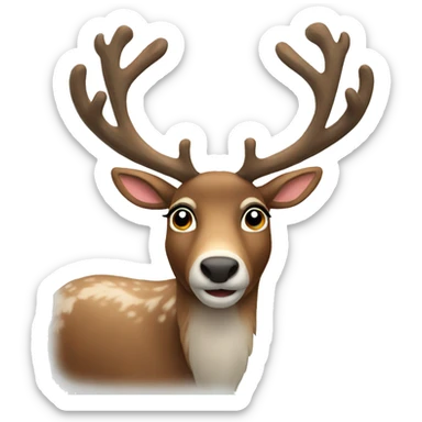 reindeer  sticker