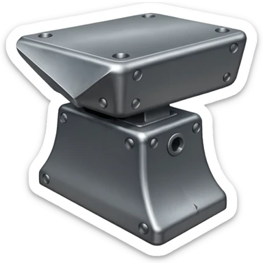 create realistic anvil sticker