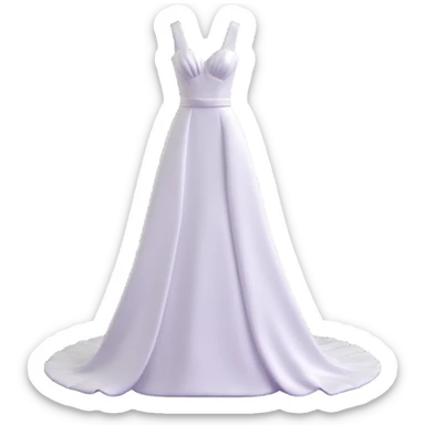 classic wedding dress sticker
