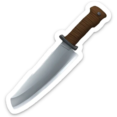 Large machete sticker