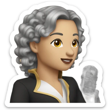 Le chanteur Soprano qui fait un bisous  sticker