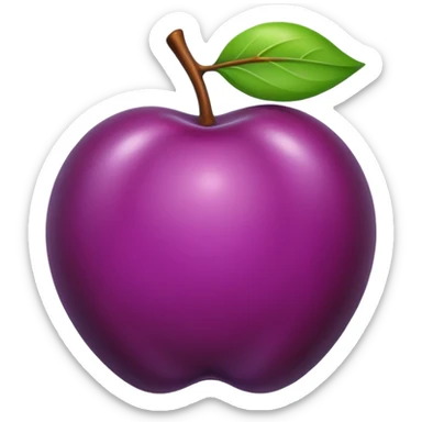 one small plum sticker