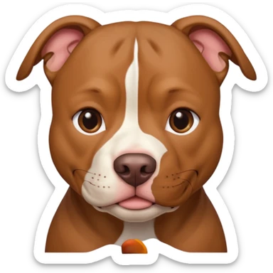 Un pitbull de carita tierna  sticker