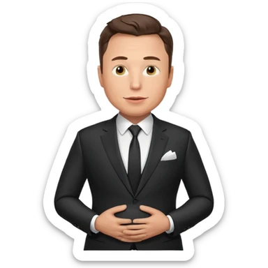 pregnant elon musk man sticker