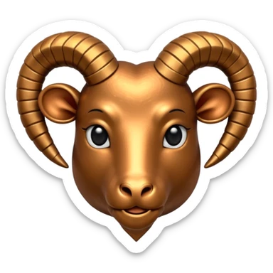 Aries heart sticker