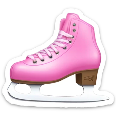 Pink ice skates  sticker