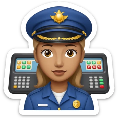 Fairground Staff Ride Operator at Controls sticker